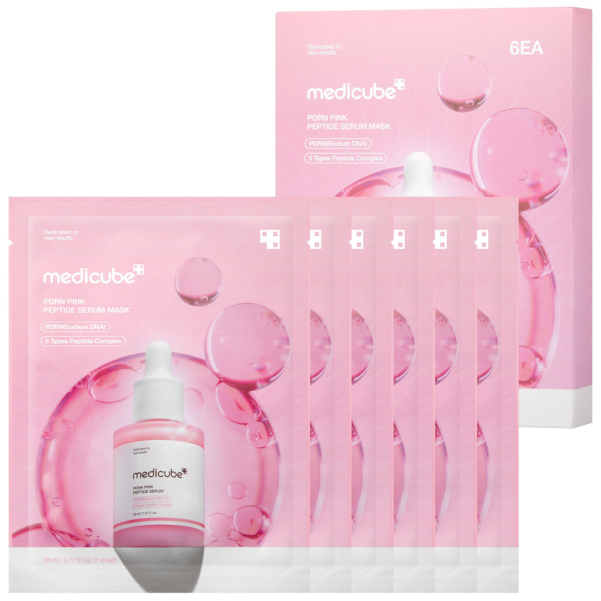 PDRN Pink Peptid Ampullen-Maske
