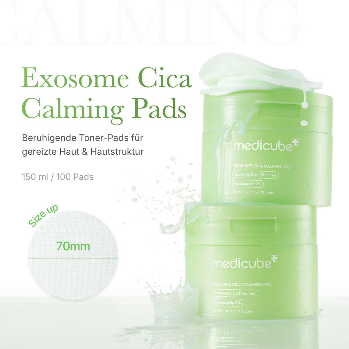Exosome Cica Beruhigende Toner Pads