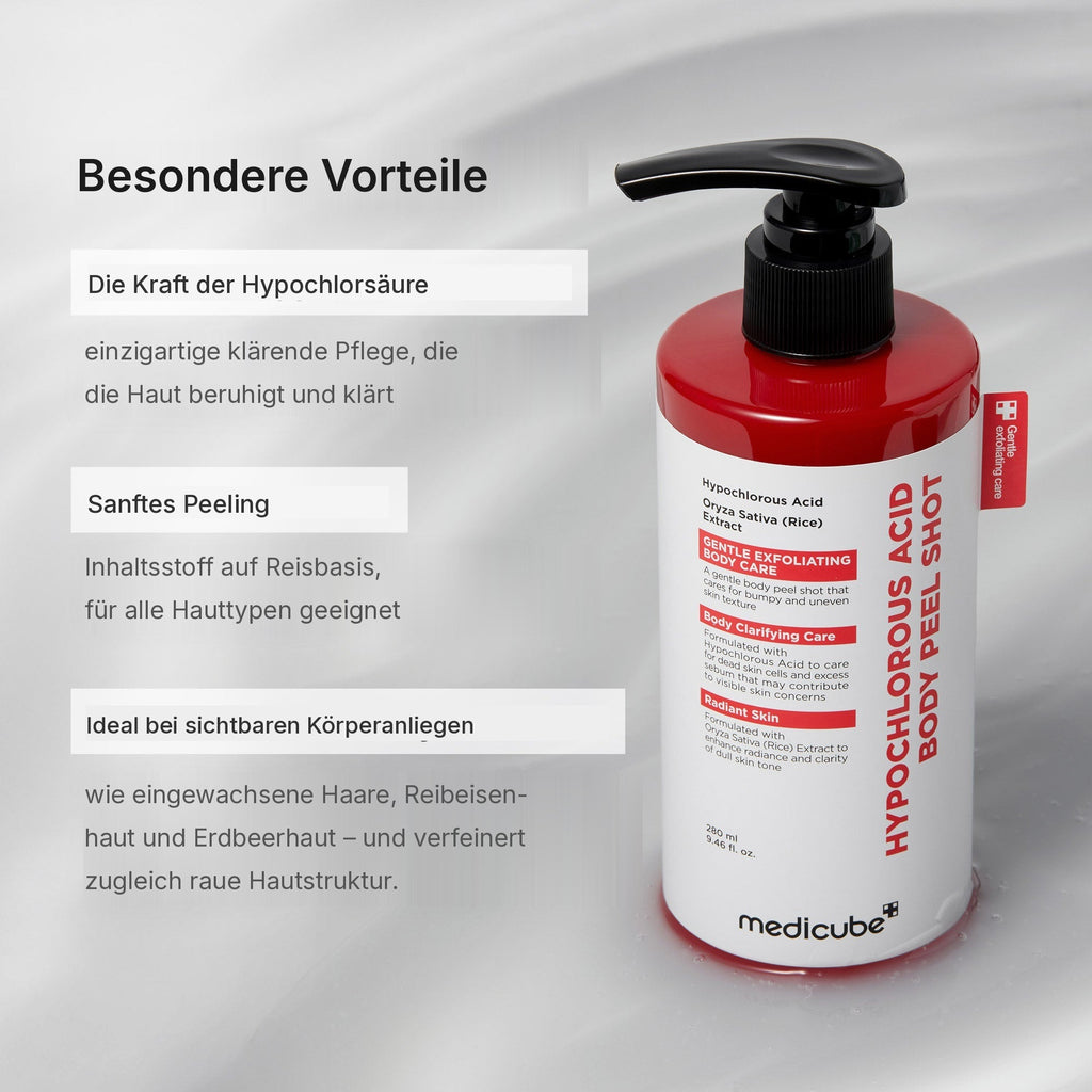 Hypochlorsäure Reis Body Peel Shot