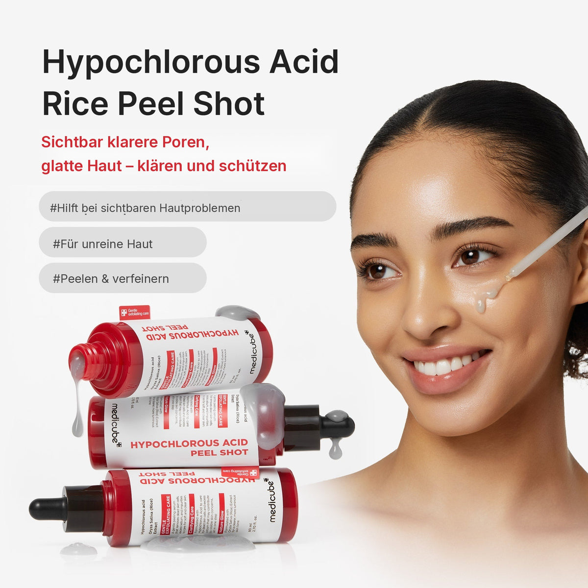 Hypochlorsäure Reis Peel Shot