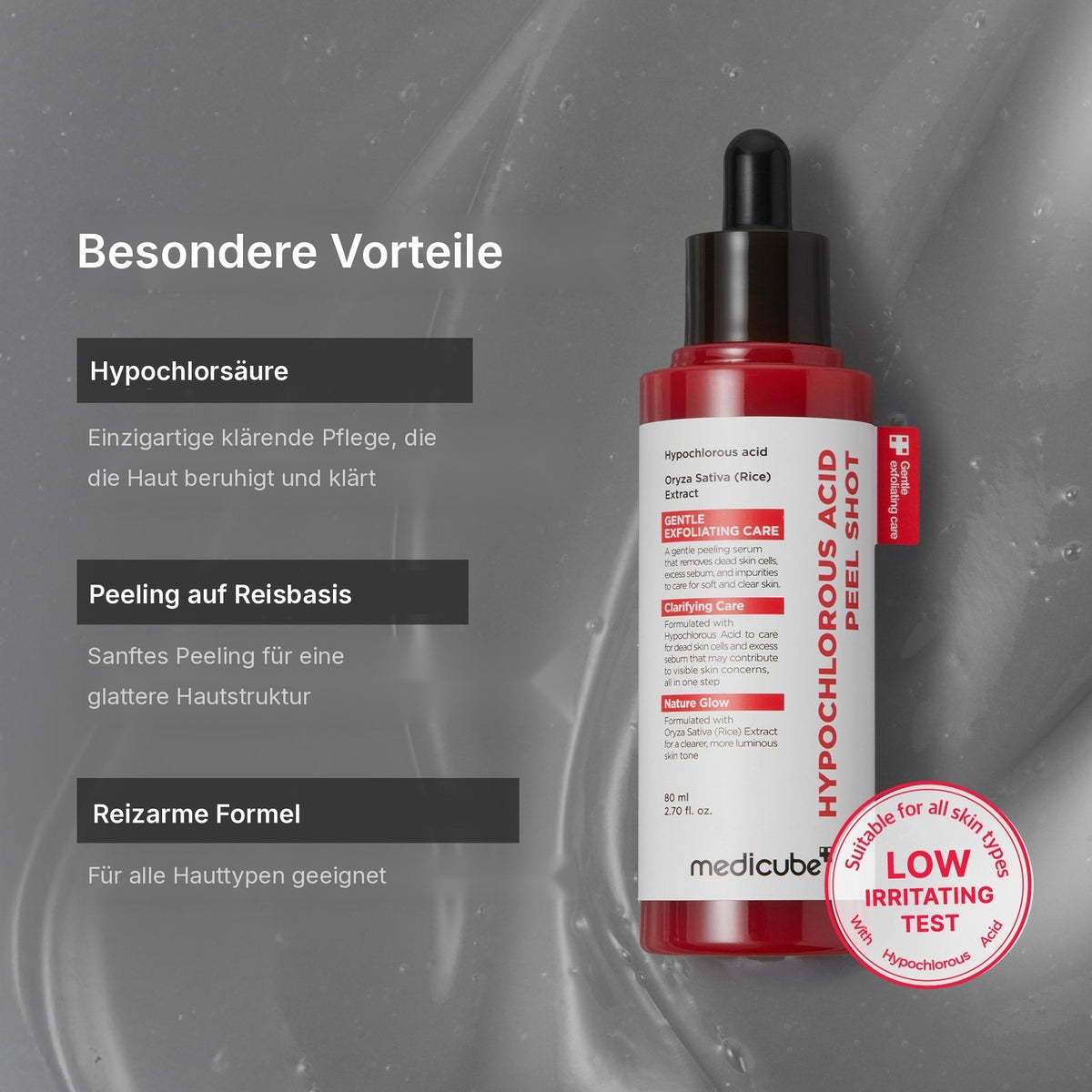 Hypochlorsäure Reis Peel Shot