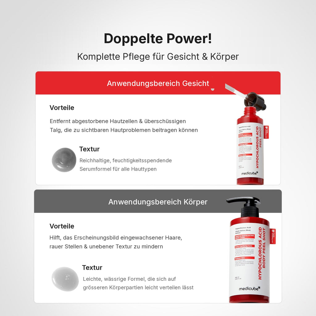 Hypochlorsäure Reis Peel Shot