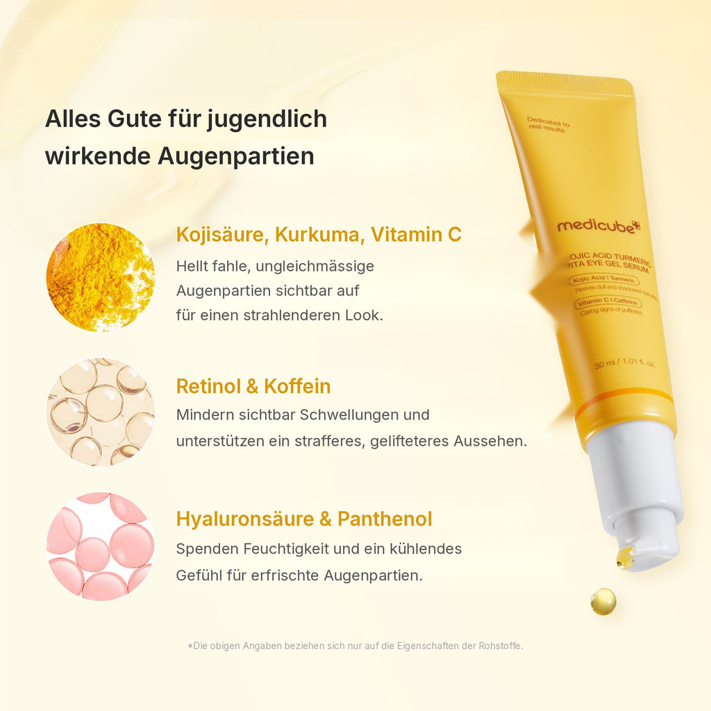 Kojisäure Kurkuma Augen-Gelserum