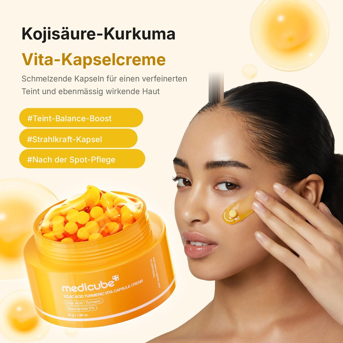 Kojisäure Kurkuma Vita Kapselcreme