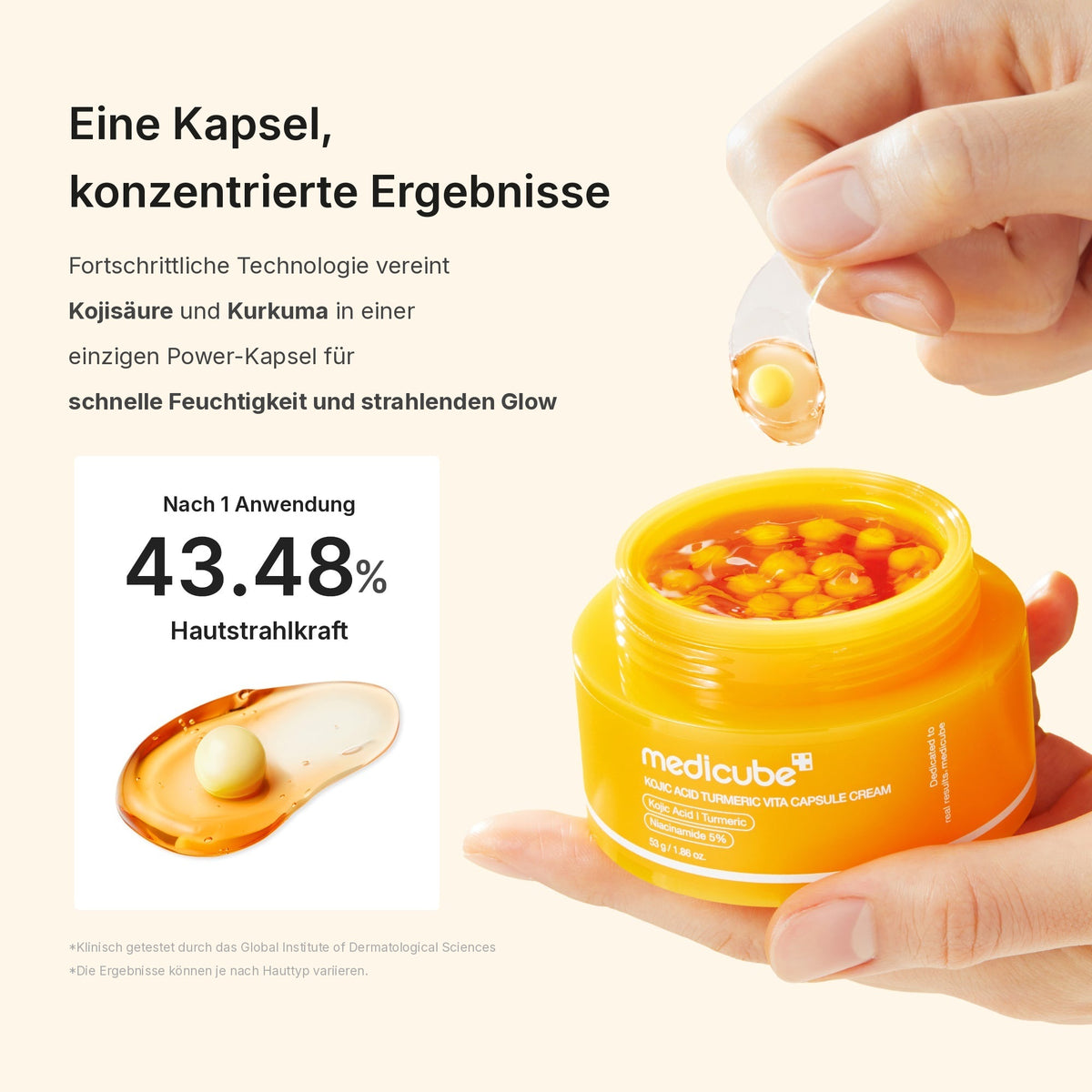 Kojisäure Kurkuma Vita Kapselcreme