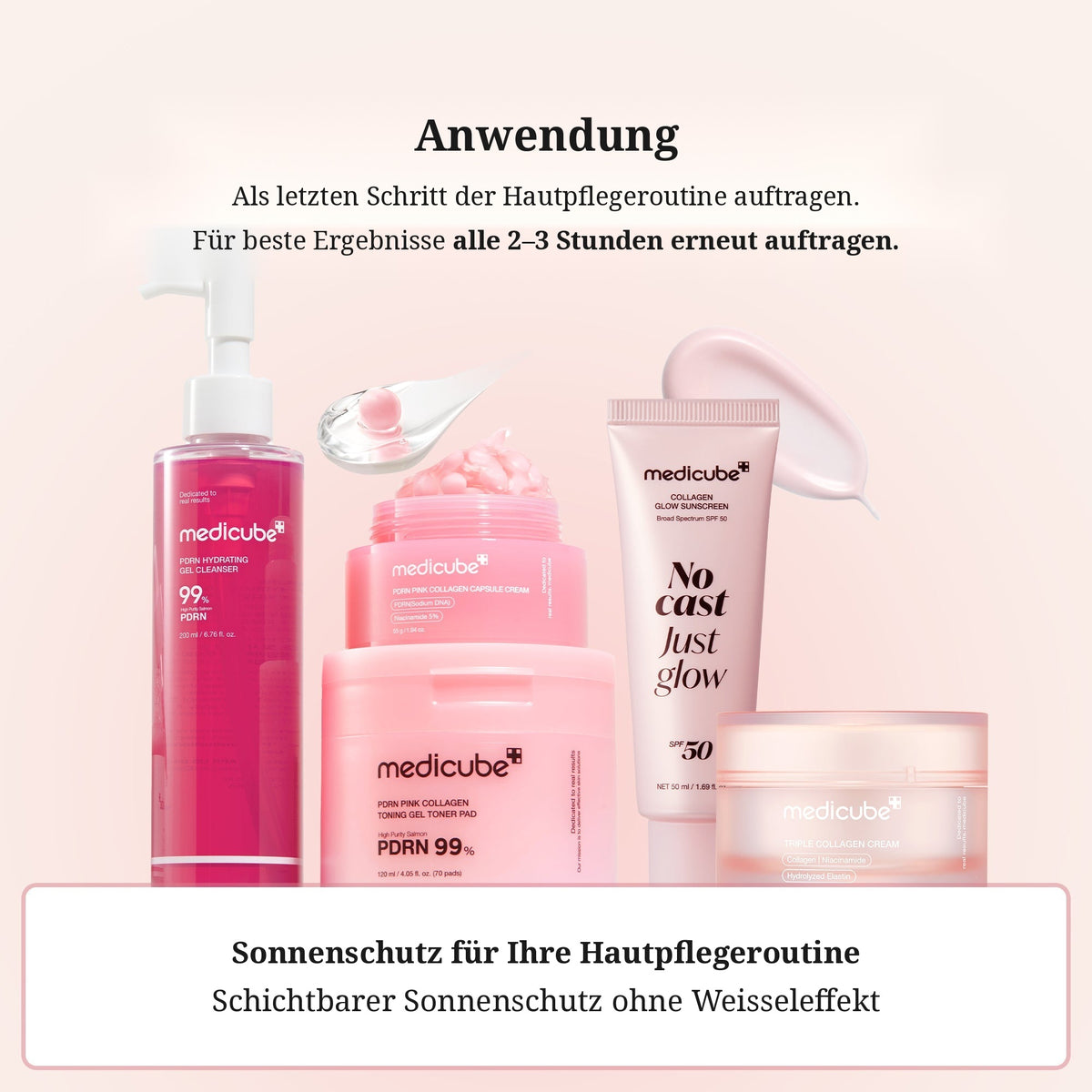 No Cast Just Glow Collagen Sonnenschutz