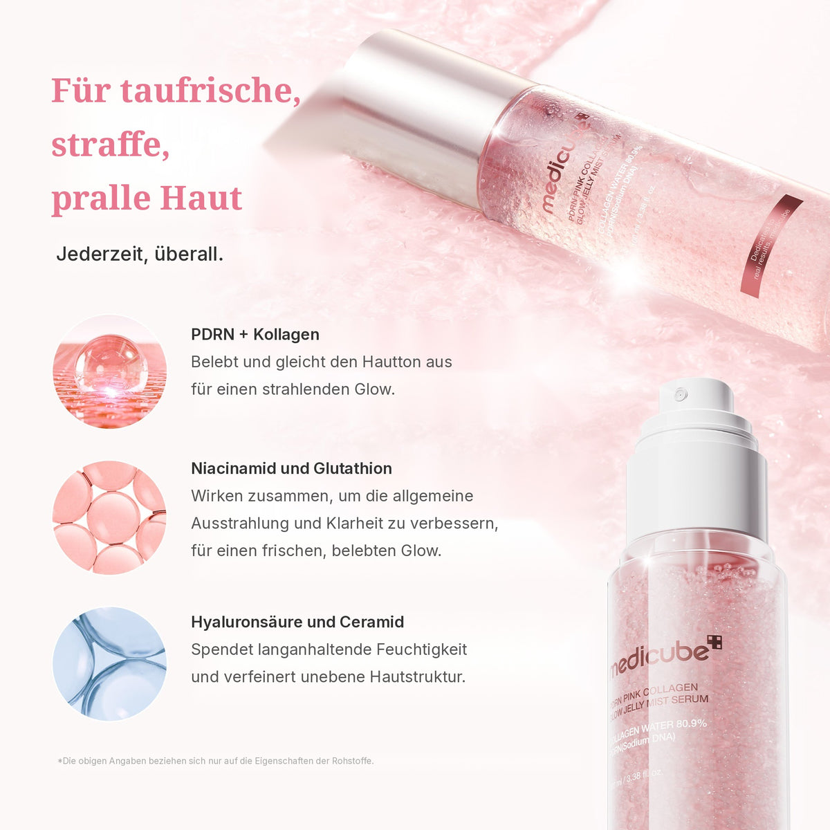 PDRN Pink Collagen Glow Jelly Mist Serum