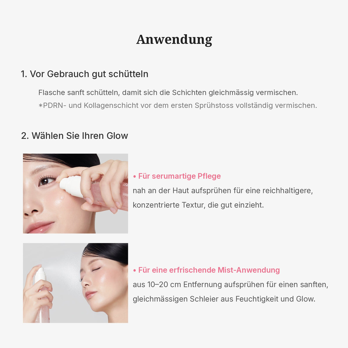 PDRN Pink Collagen Glow Jelly Mist Serum