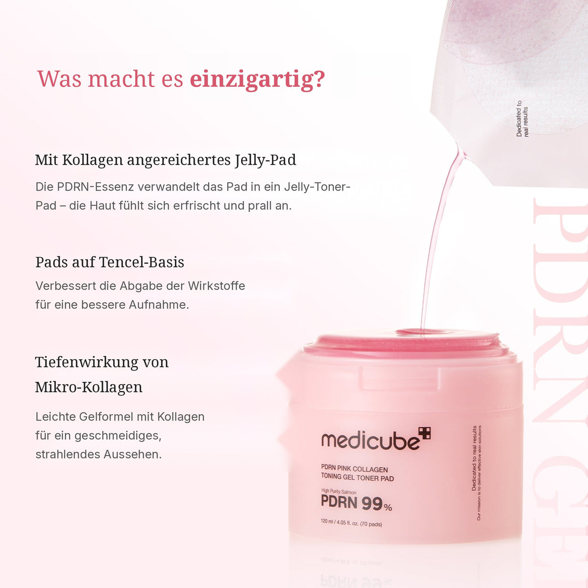 PDRN Pink Collagen Gel Toner Pad