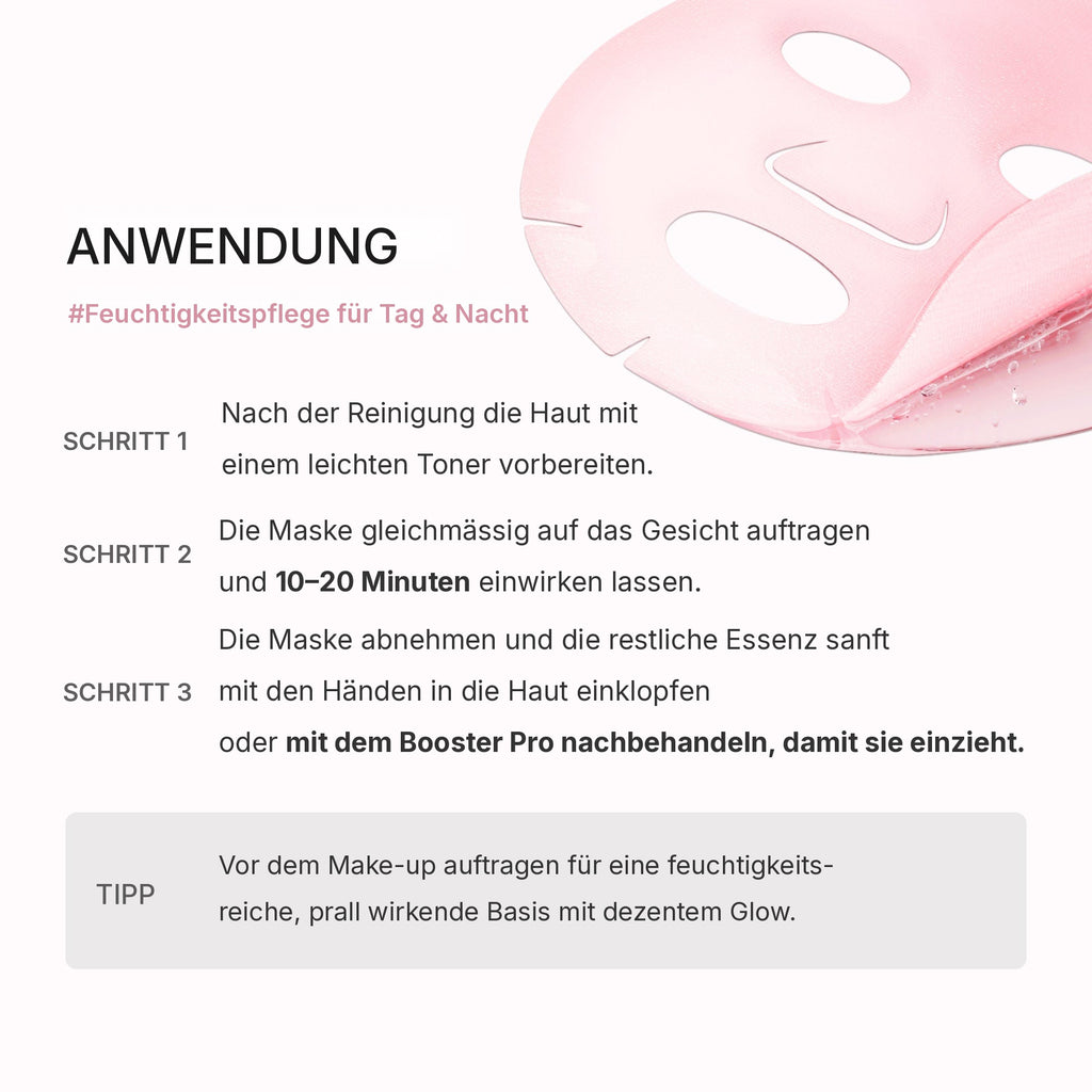 PDRN Pink Peptid Ampullen-Maske