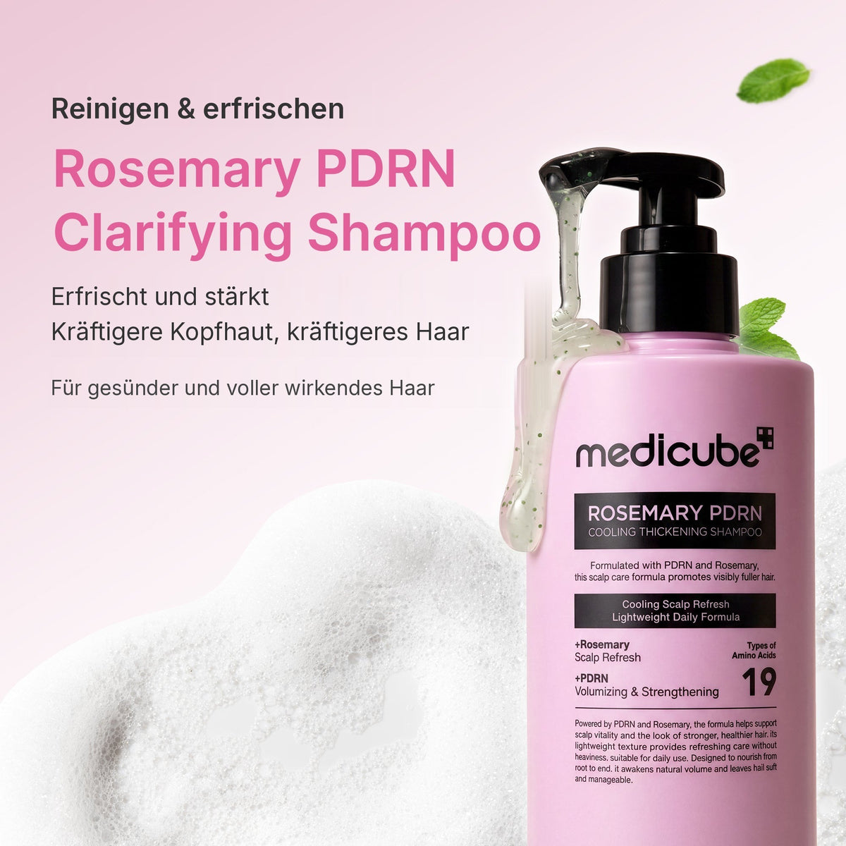 Rosmarin PDRN Kühlendes Volumen-Shampoo