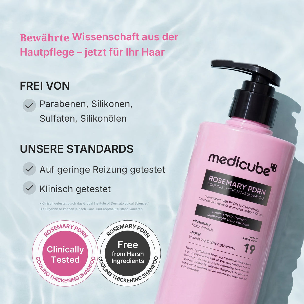 Rosmarin PDRN Kühlendes Volumen-Shampoo