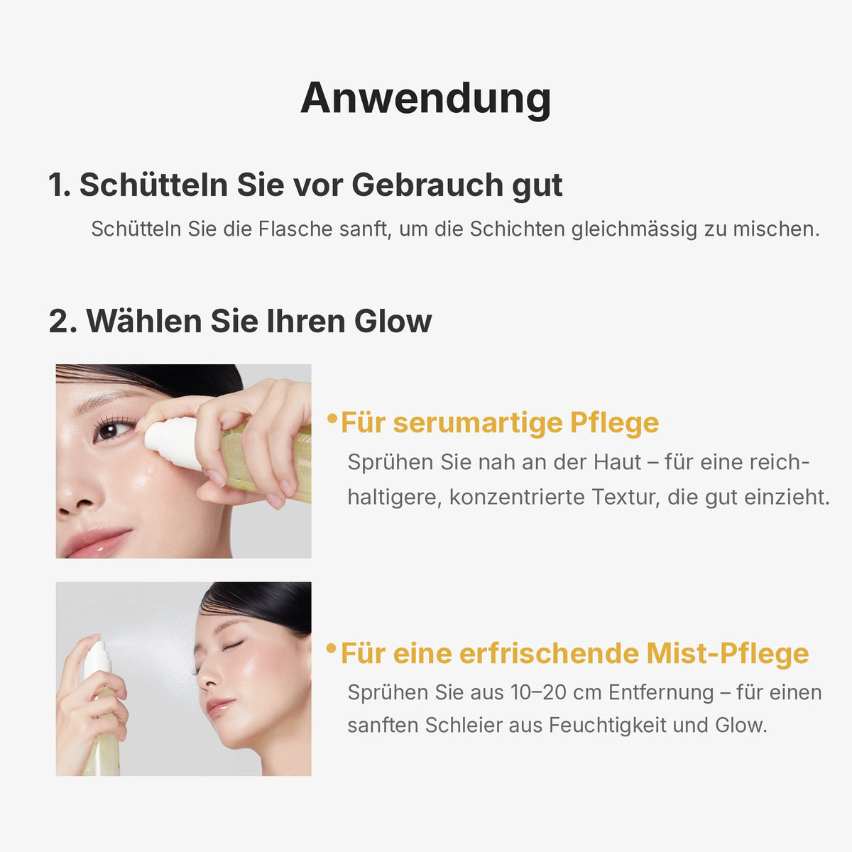 Kojisäure Kurkuma Vitamin Gold Jelly Mist Serum