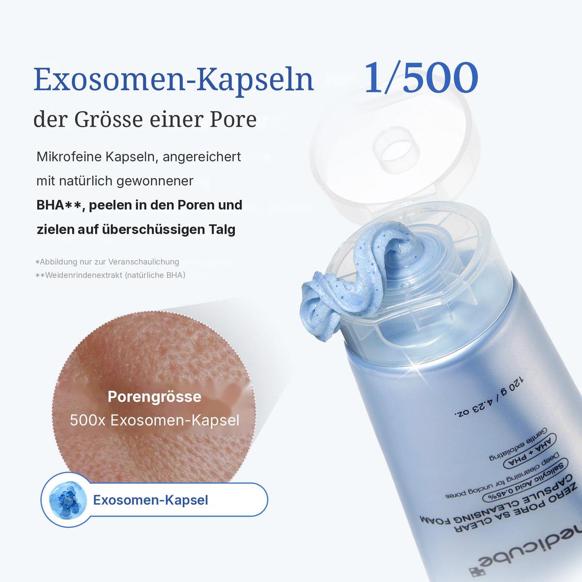 Zero Pore Kapsel-Reinigungsschaum