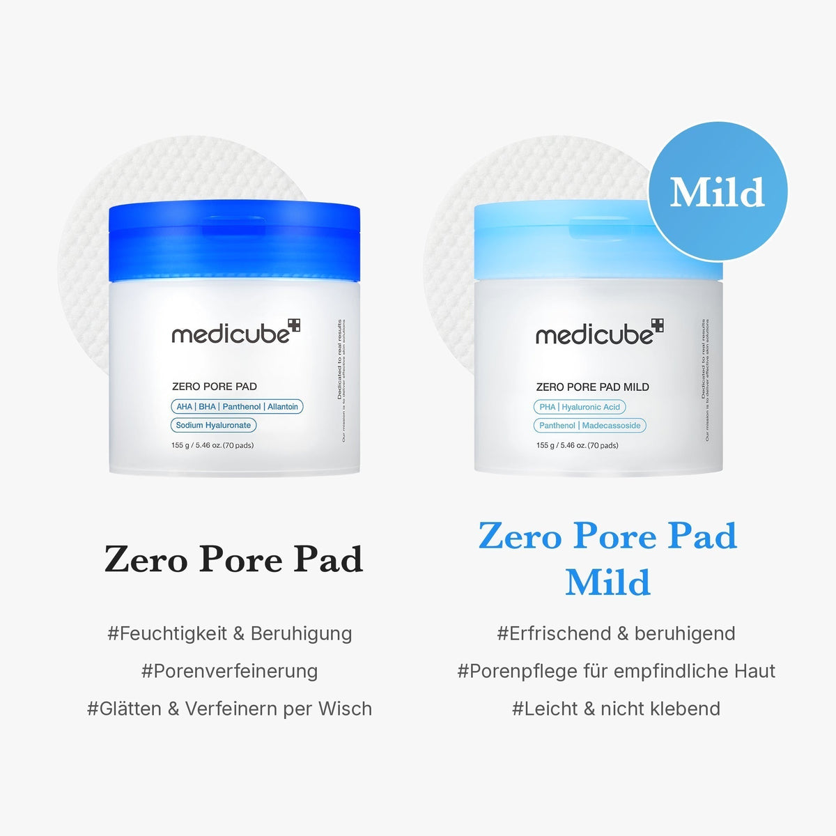 Zero Pore Madecassosid Pads (mild)