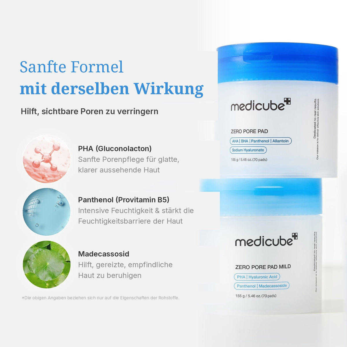 Zero Pore Madecassosid Pads (mild)